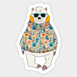 Best Mom Bear Funny Polar Bear Lover Mother's Day Sticker